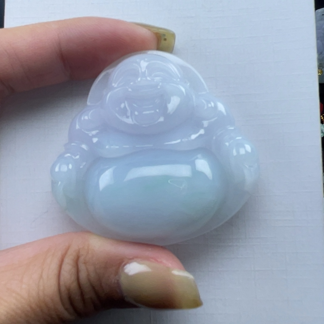 无***棠翡翠未镶嵌颈饰佛公