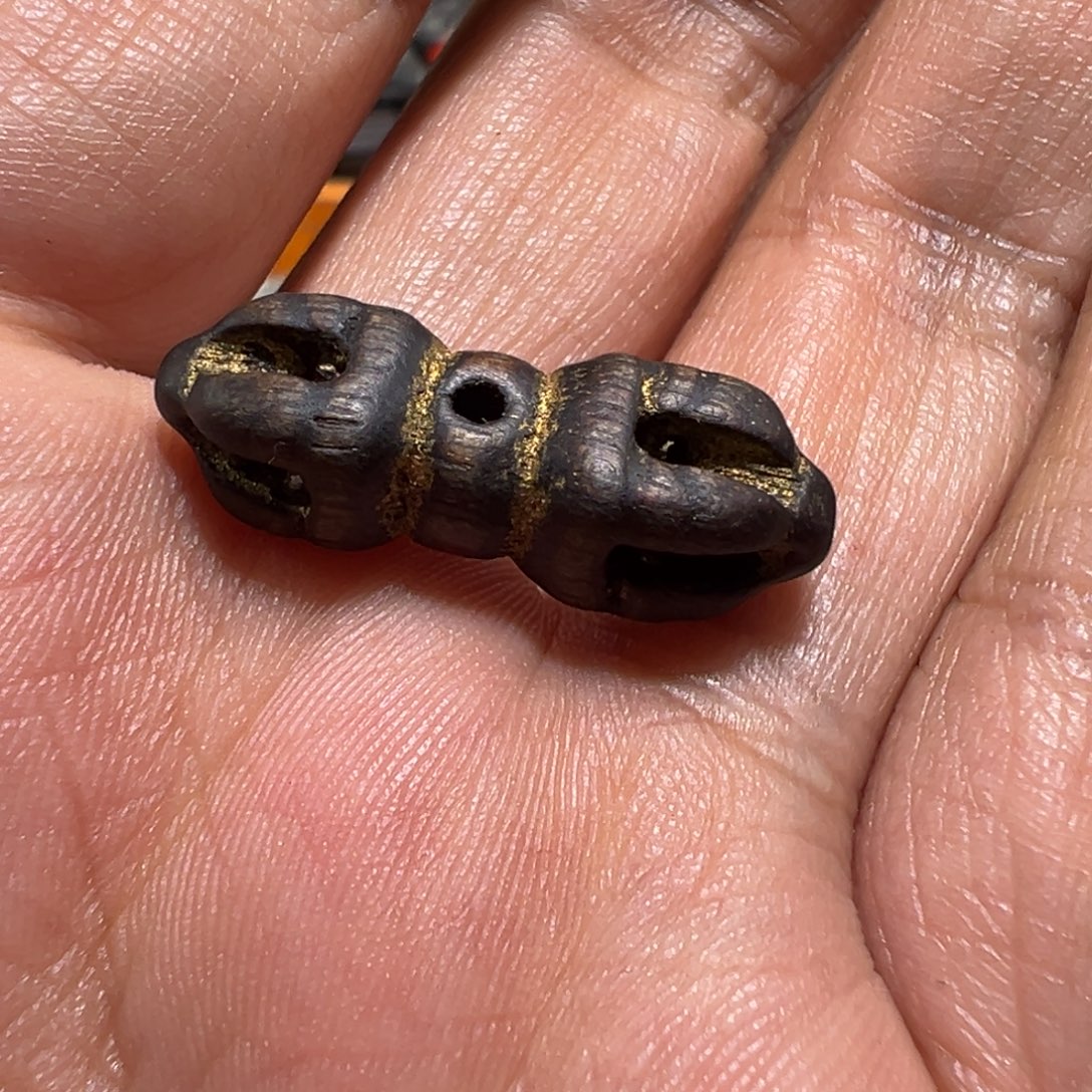 颈饰玻璃墨白藏传出品12