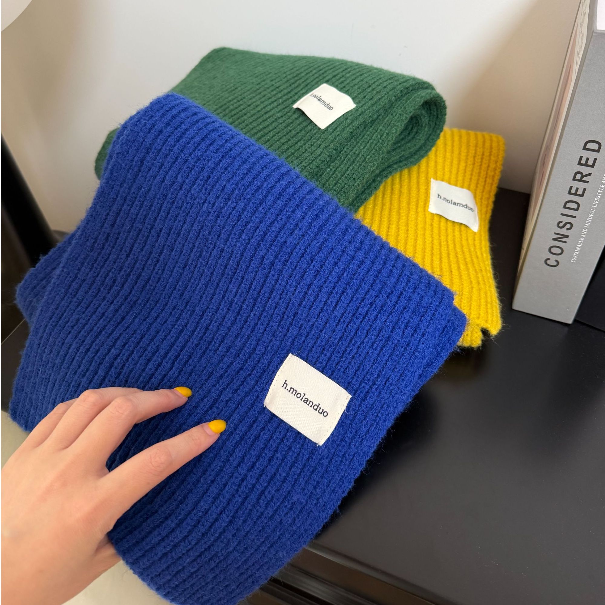 秋冬季时尚甜美百搭围巾 纯色韩式围巾