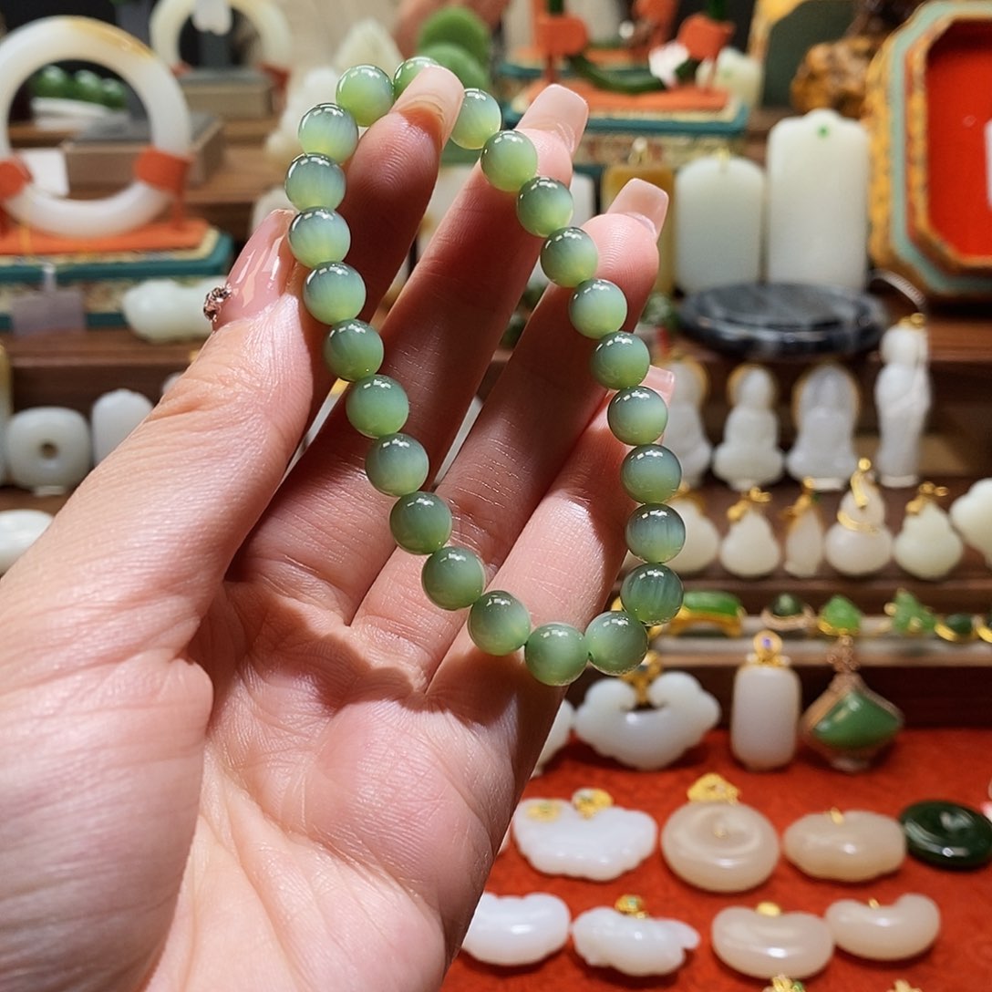 和田玉手串未镶嵌