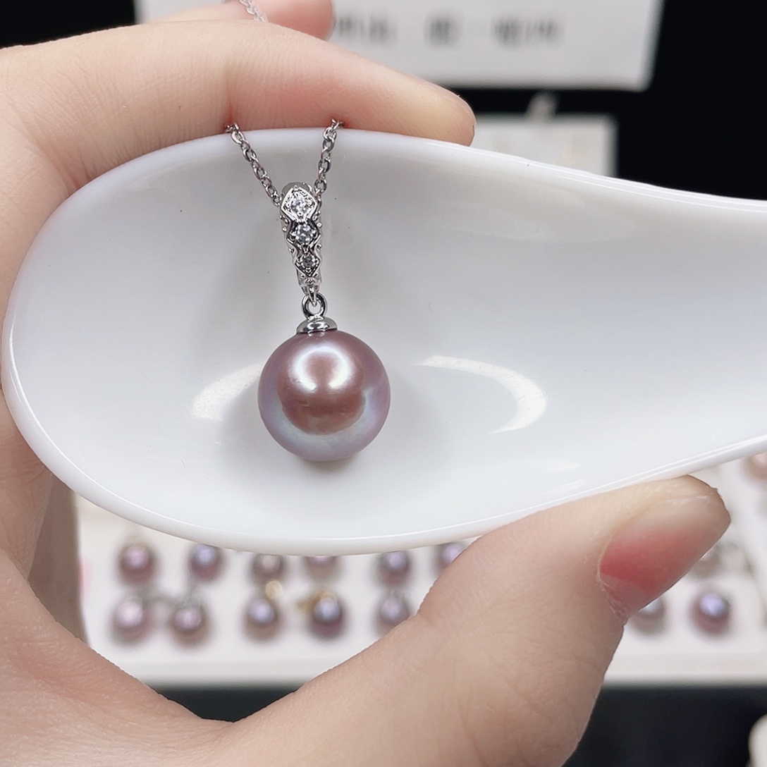 合金淡水珍珠吊坠(赠链)