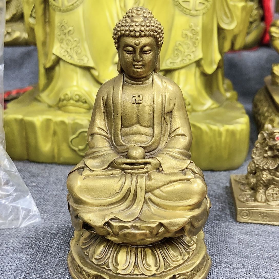 【闪购商品】11厘米铜佛像摆件