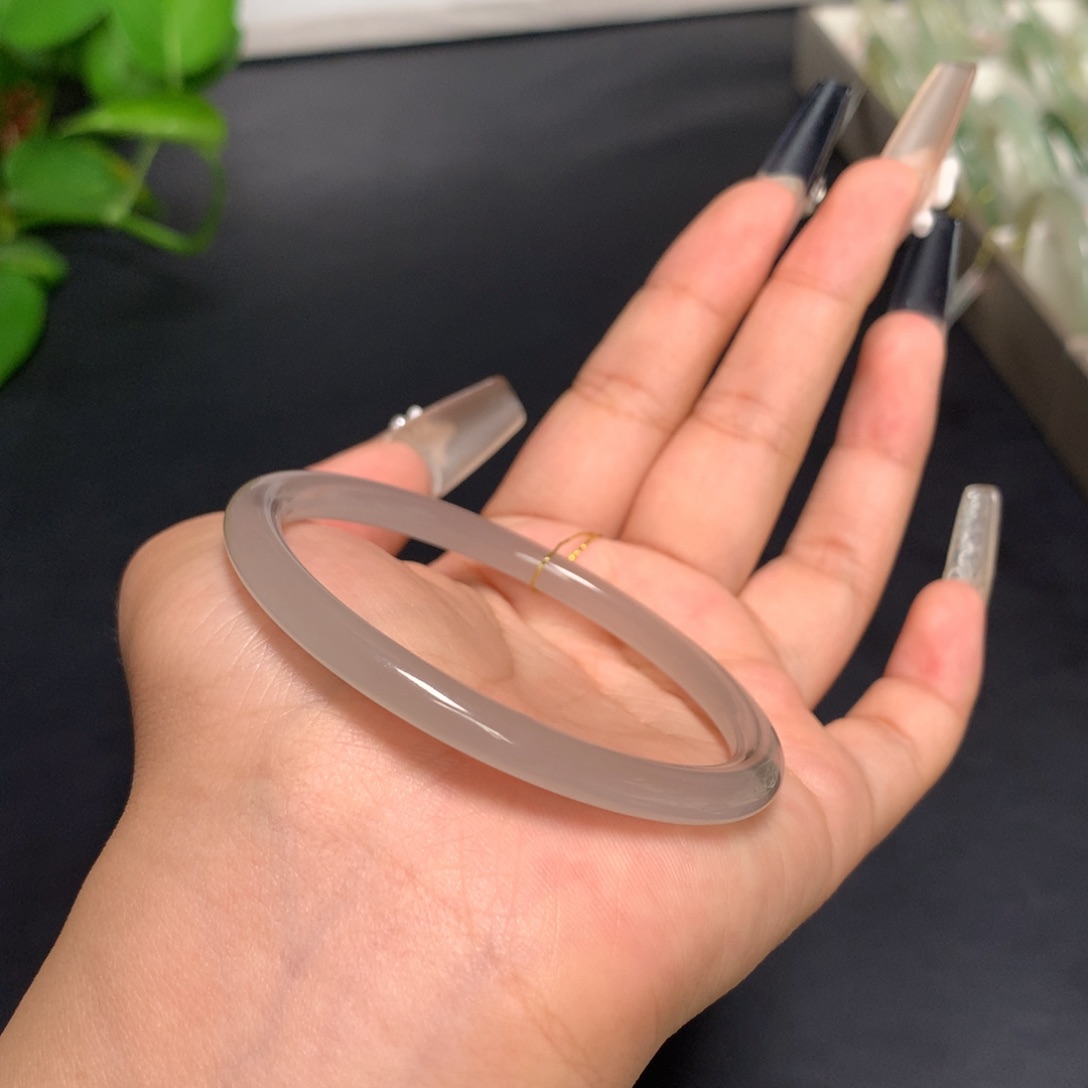 和田玉手镯未镶嵌56