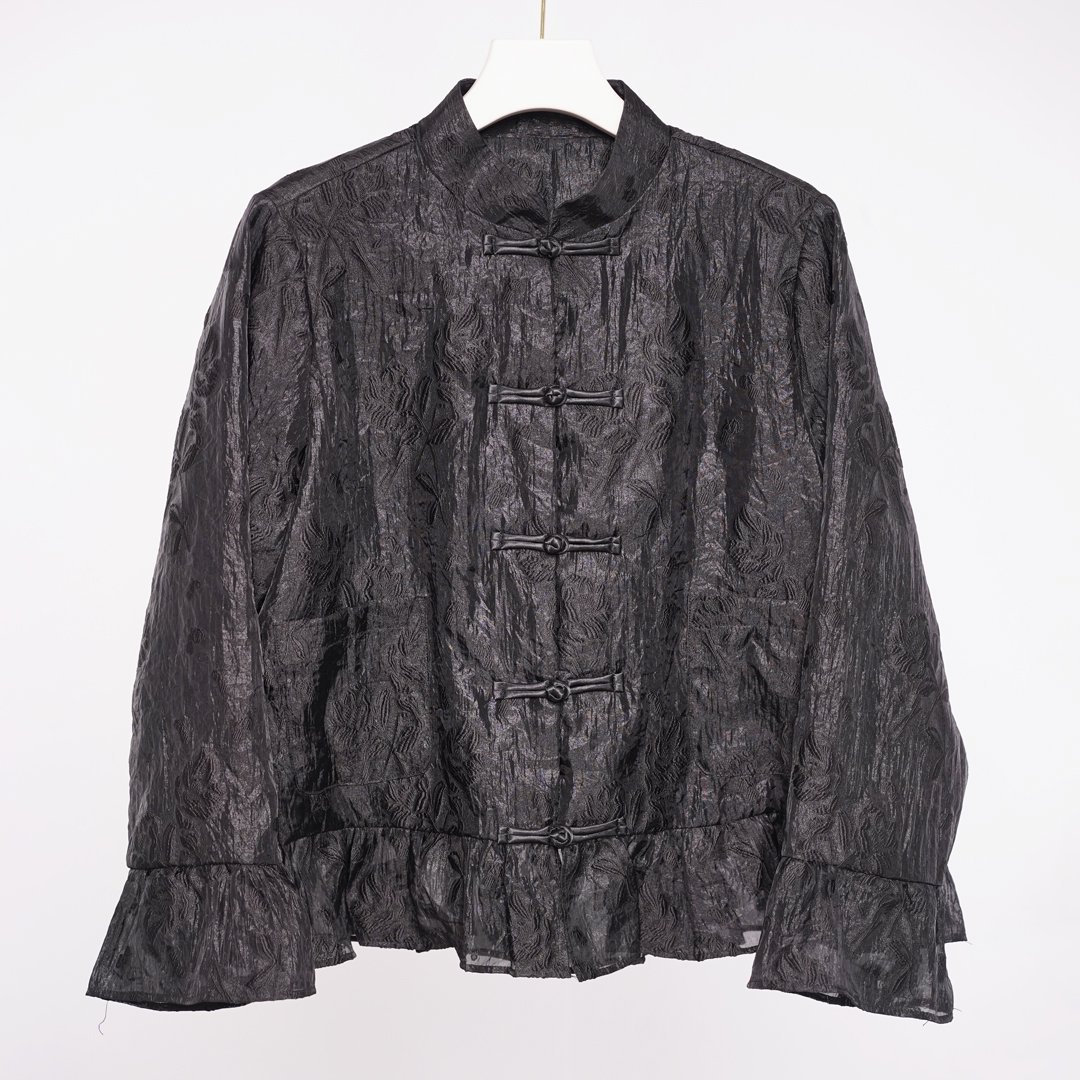 拂之韵原创女装【素韵】新中式2025国风春夏复古提花上衣