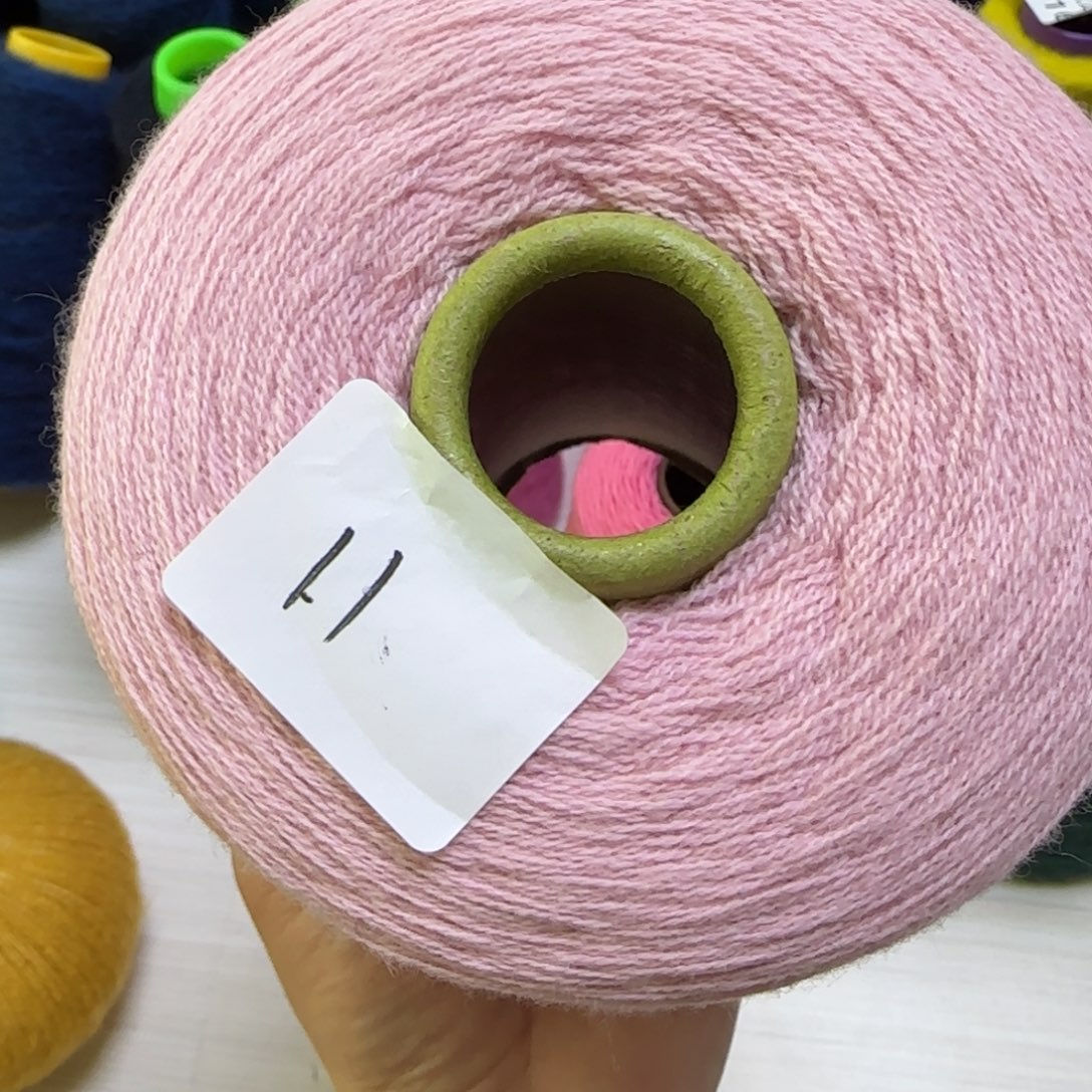 百分百羊绒粉色30绒