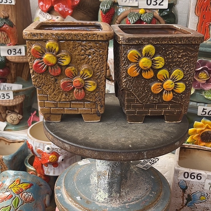 粗陶材质多肉花盆