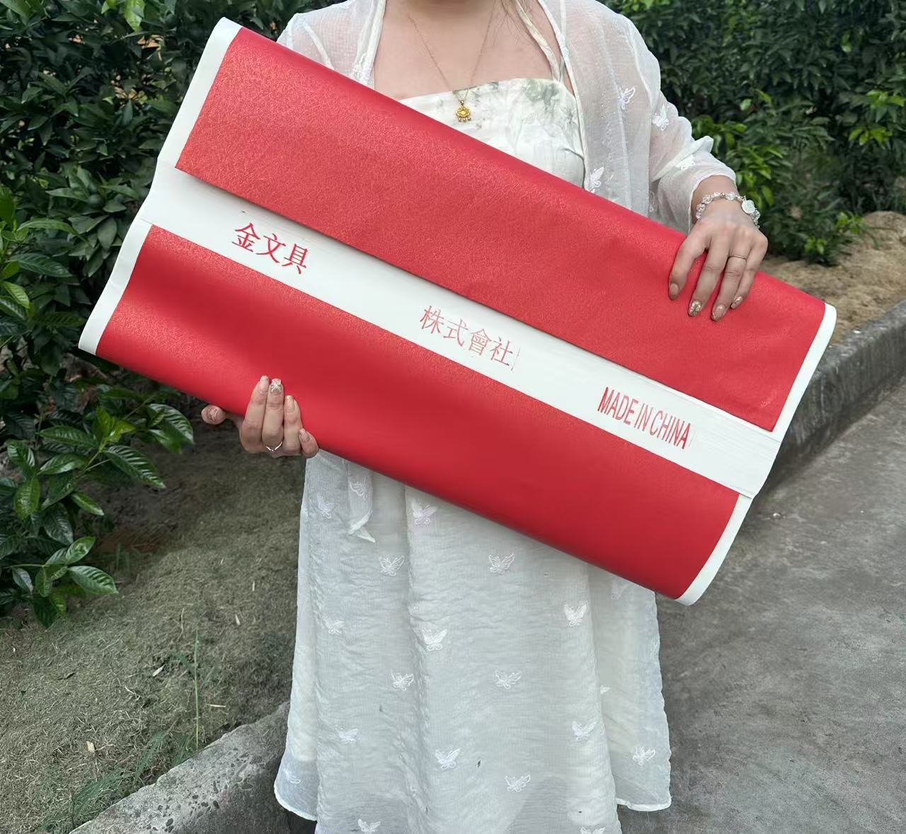 《外贸专供》四尺整张金文具株式会社定制书法国画创作级宣纸