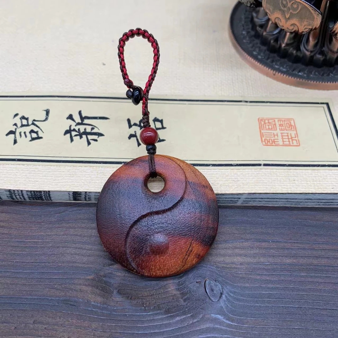 雷击 桃木八卦牌 挂件 钥匙挂件包包挂件 项链