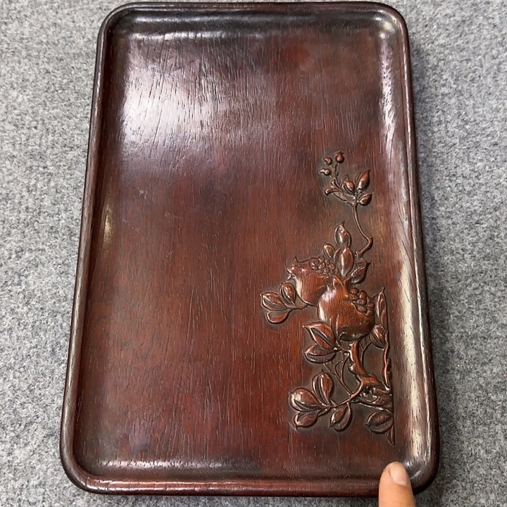 非洲紫檀（红花梨）长30宽20干泡盘