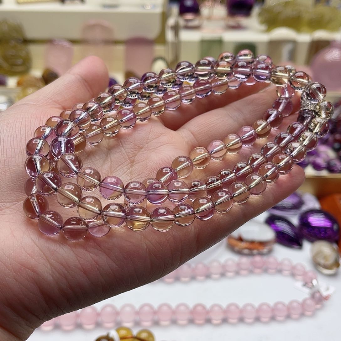 水晶手链未镶嵌紫黄晶