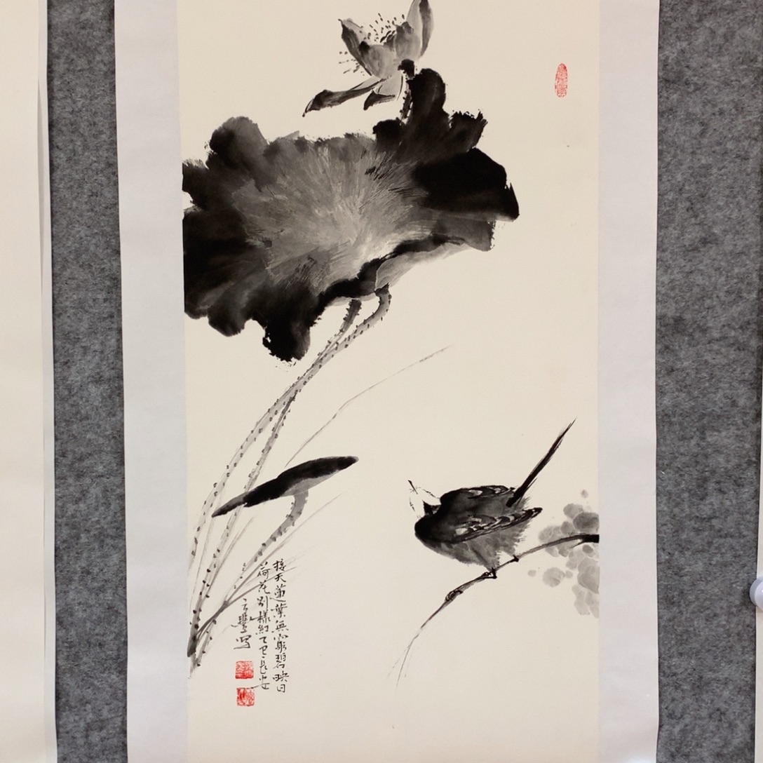 国画花鸟作品写意