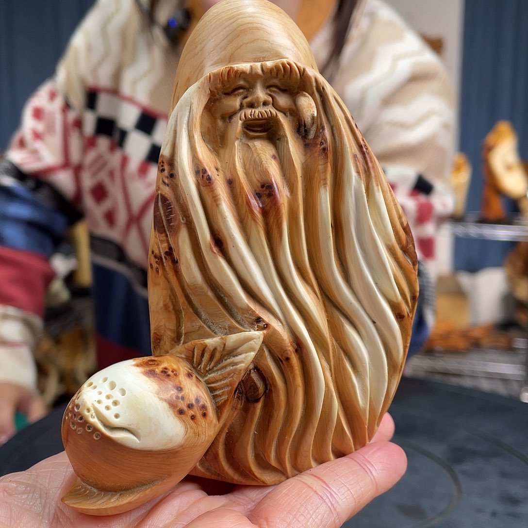 柏木（崖柏）手把件
