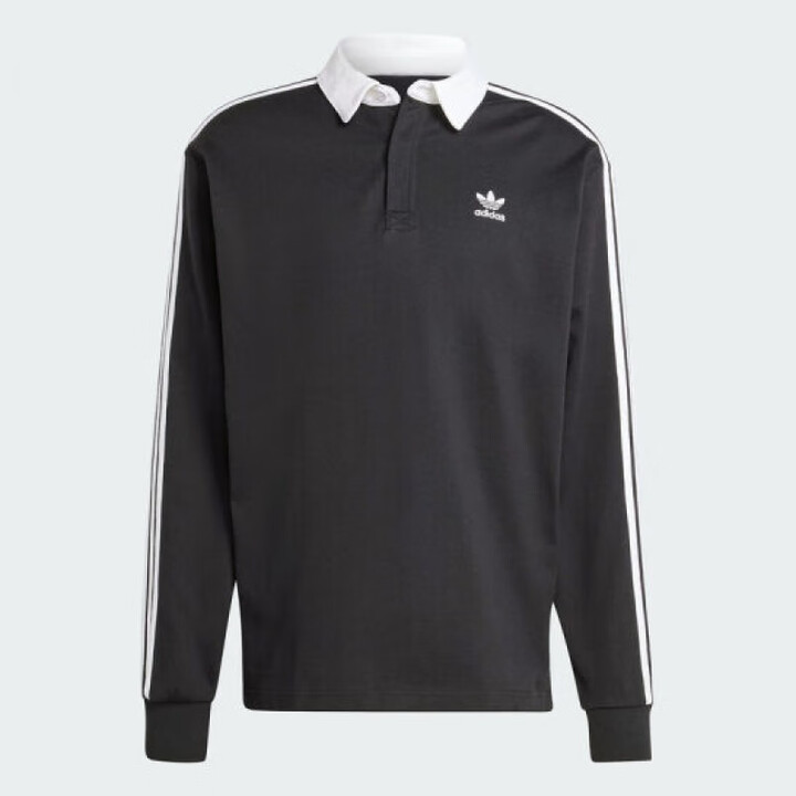adidas/阿迪达斯男子复古穿搭纯棉美式运动长袖POLO衫IZ4806
