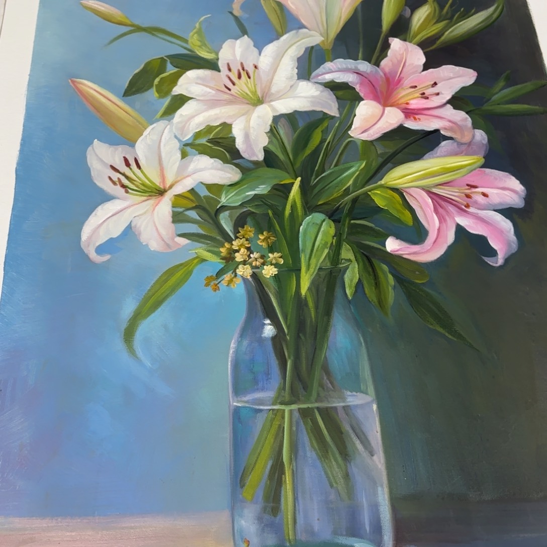 油画好想你了我的时候