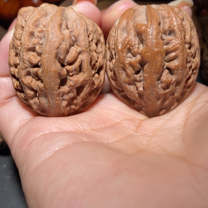 把件文玩核桃东北楸子小雪10