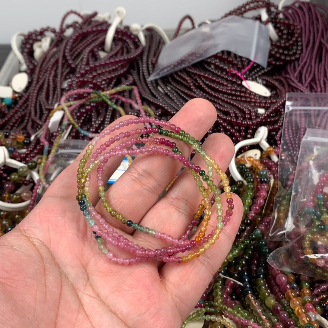 碧玺手链未镶嵌99彩虹