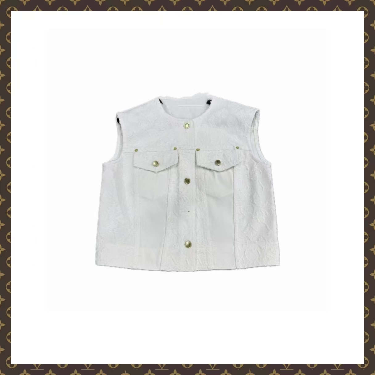 FL019 lll 白色毛边提花套装