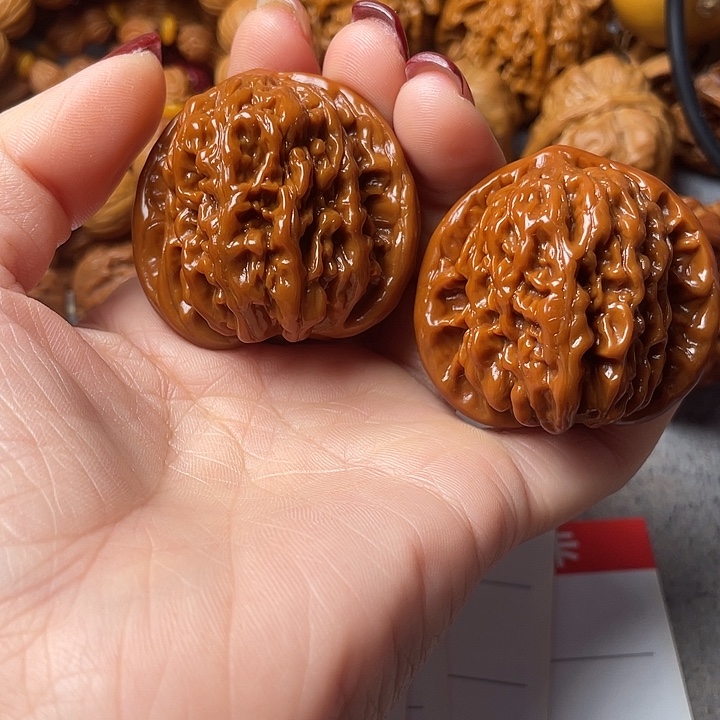 浄***馆吊坠文玩核桃四座楼