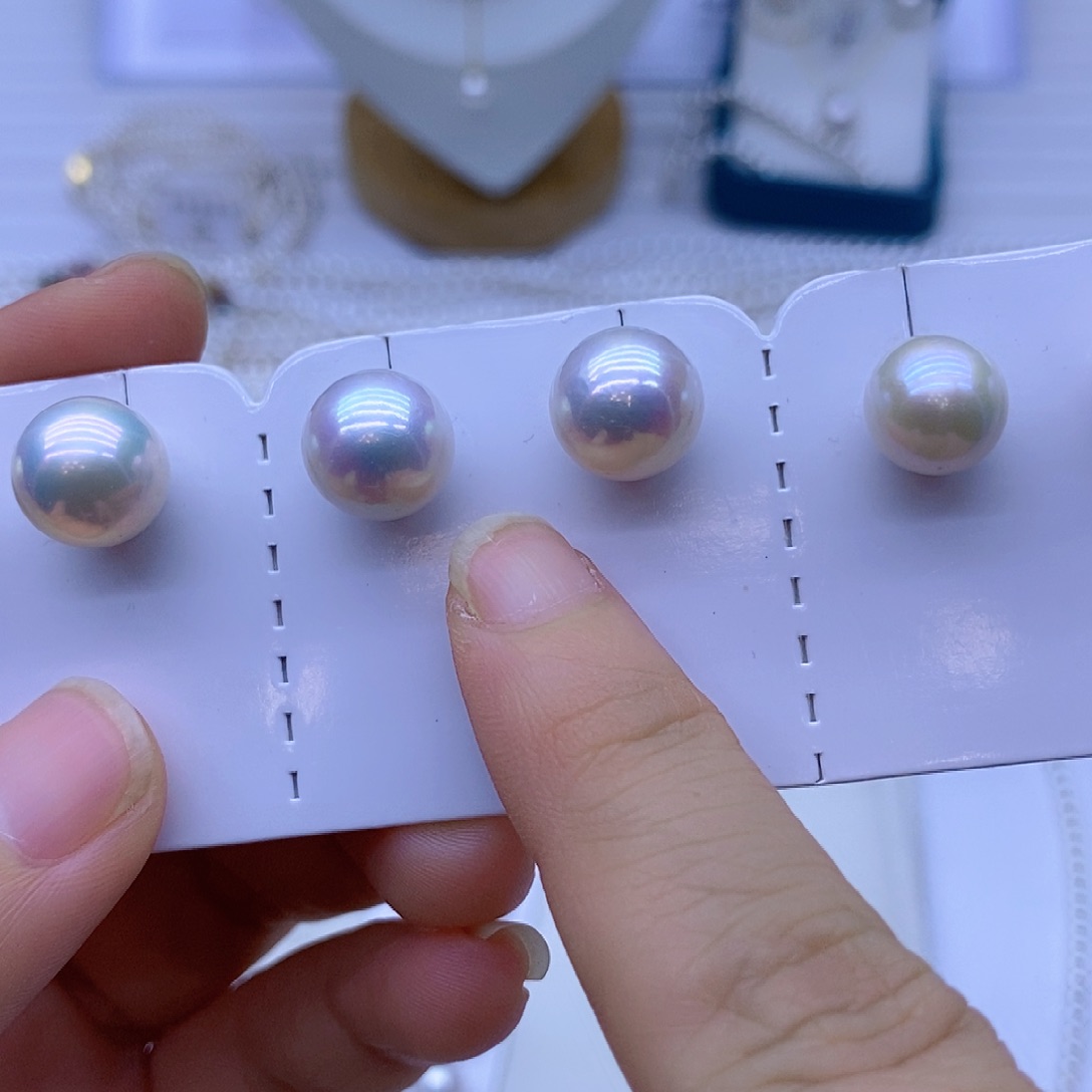 淡水珍珠银S925镶嵌颈饰小*