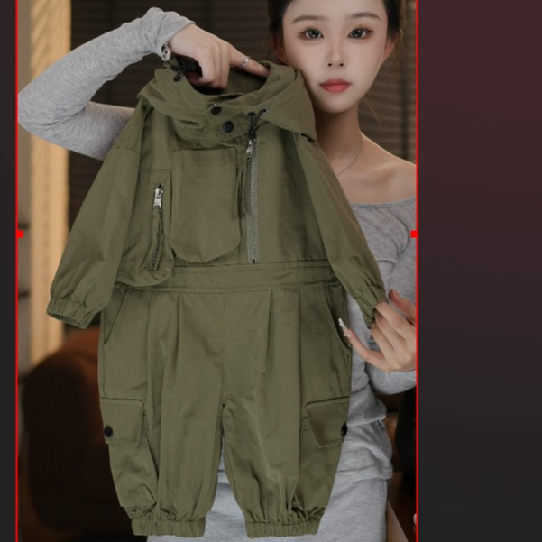 2025新款春季儿童牛仔时尚休闲复古宽松水洗无袖百搭连体衣22208