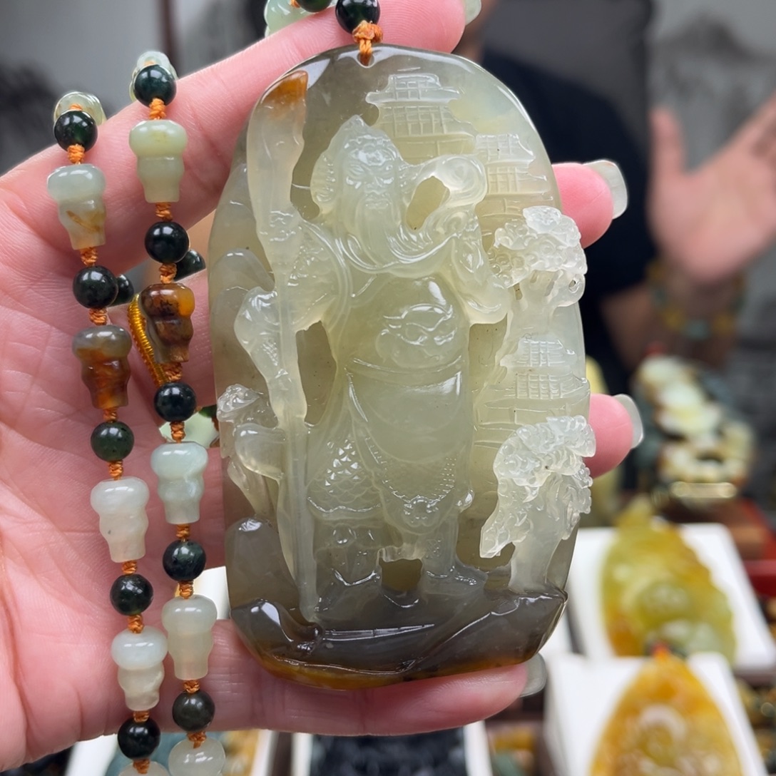 岫玉未镶嵌挂件挂件