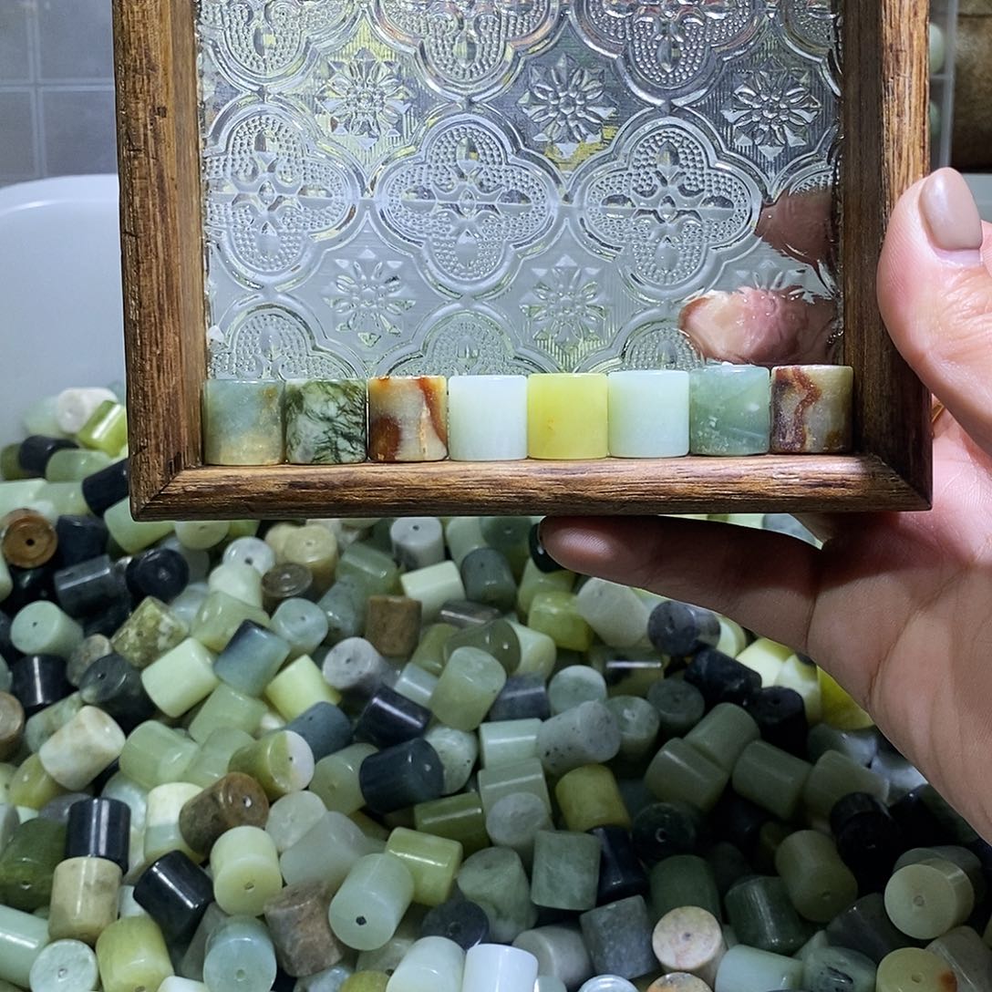 合金蛇纹石玉车挂258