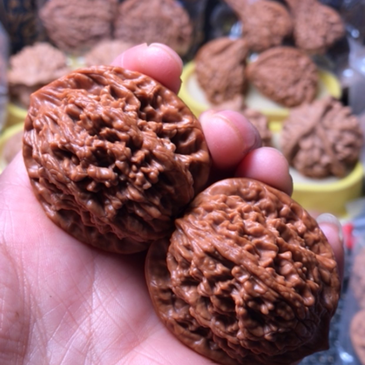 【闪购商品】摆件核桃噶达纹虎尺寸40