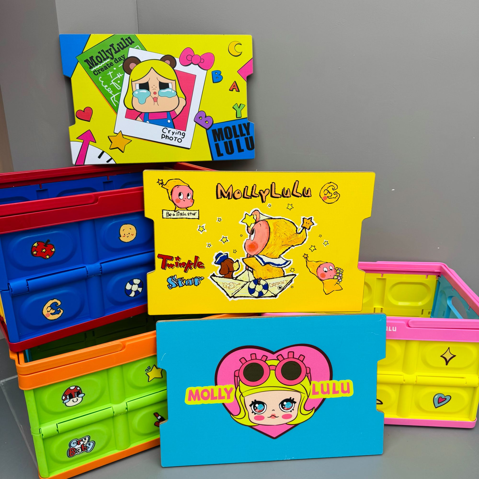 molly提篮收纳箱客厅家用收纳盒创意办公室可折叠收纳置物箱储物