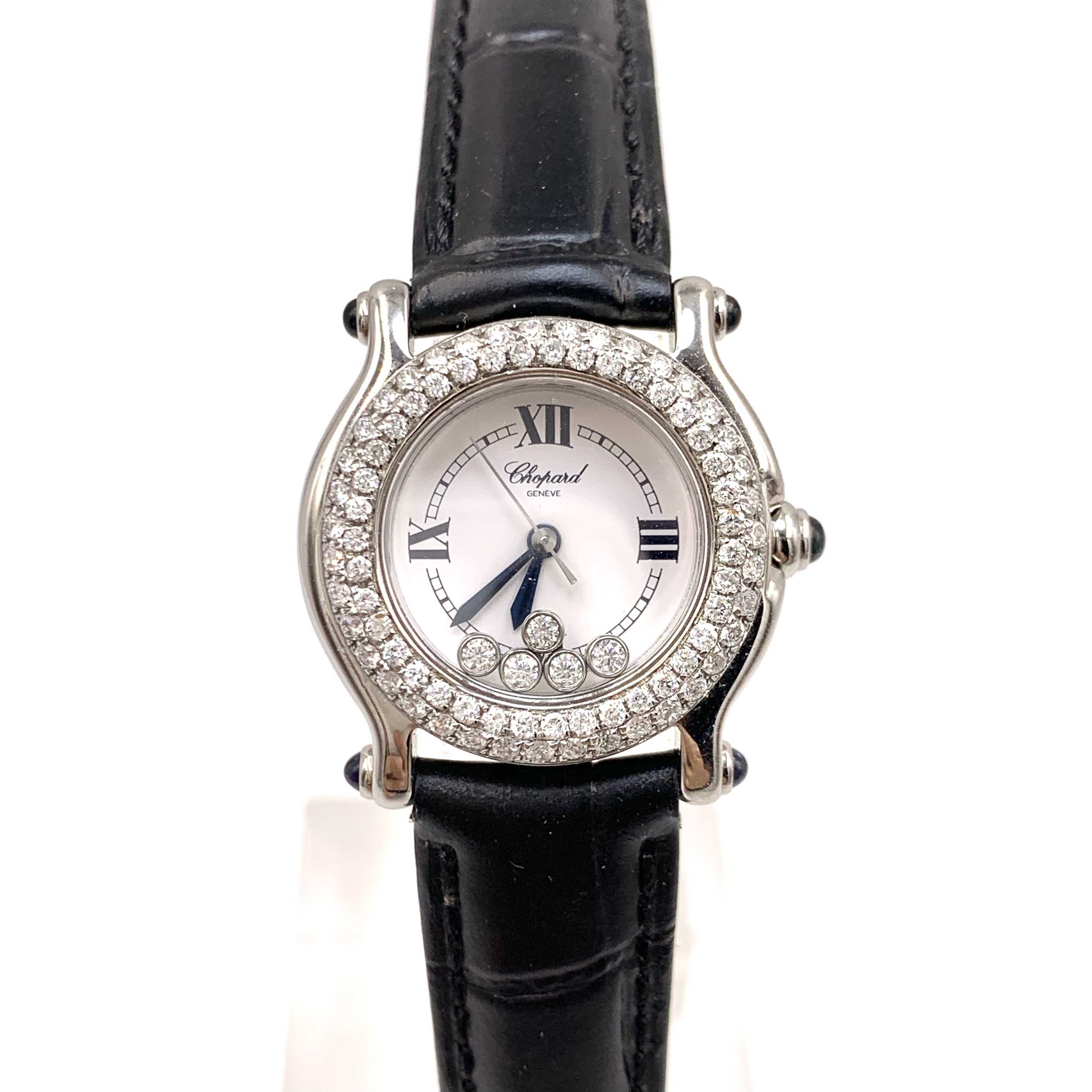 99新 Chopard/萧邦 快乐钻/精钢/石英/表径26mm/后钻/女表