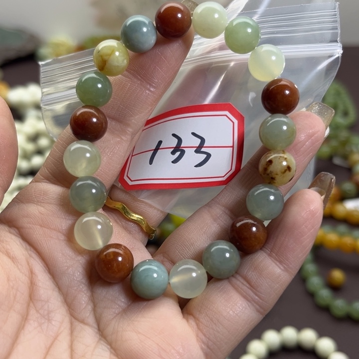 蛇纹石玉未镶嵌手链