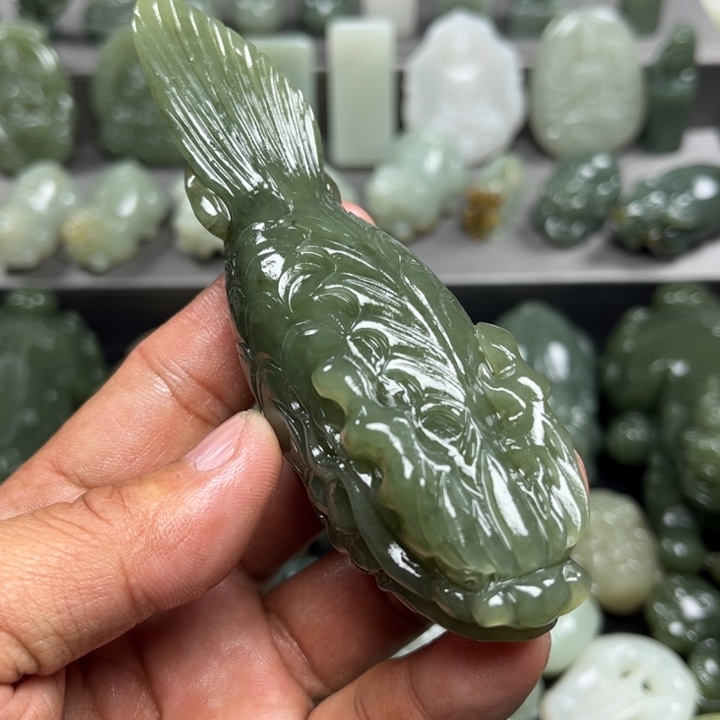 和田玉把件未镶嵌符*学