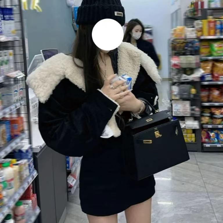 【脏脏包】加绒加厚外套女