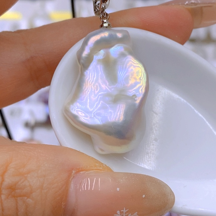 淡水珍珠未镶嵌吊坠(赠链)