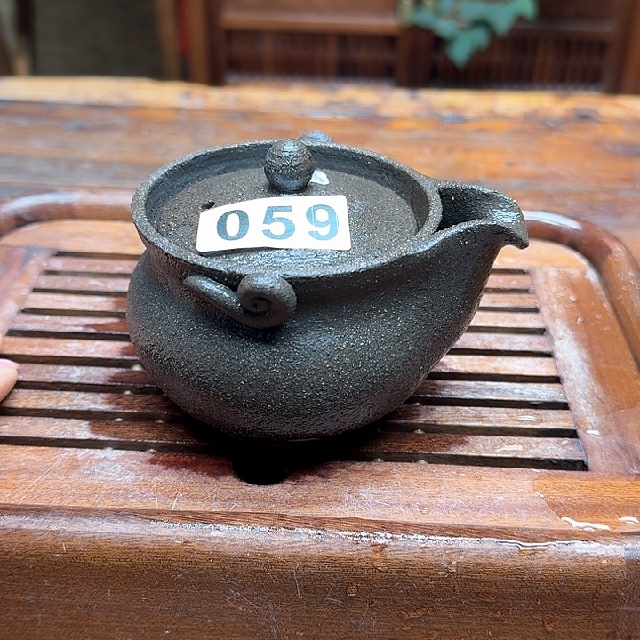 纯手工制作粗陶茶具