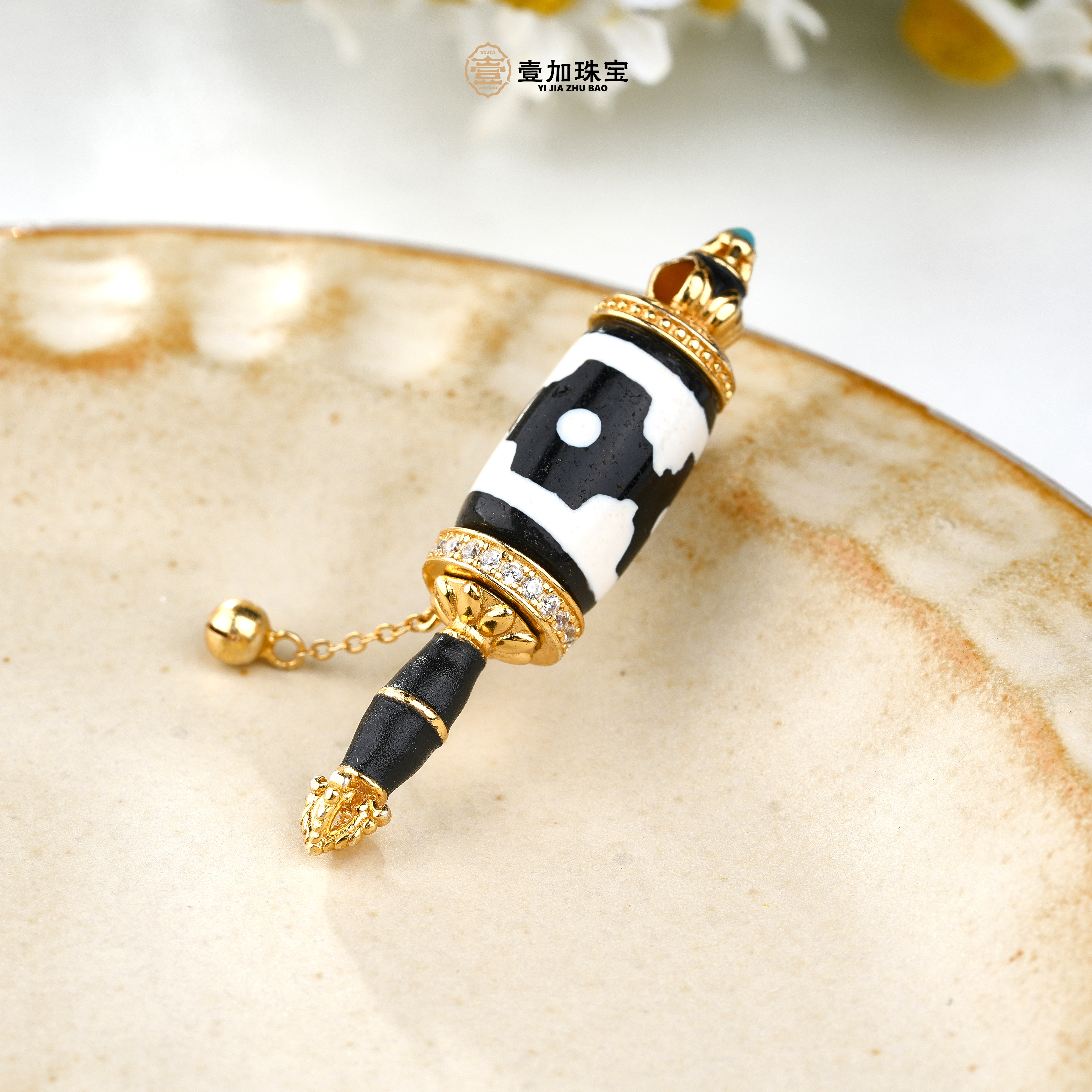 壹加小青|银镶坛城竖版吊坠多样性发其一0761Q