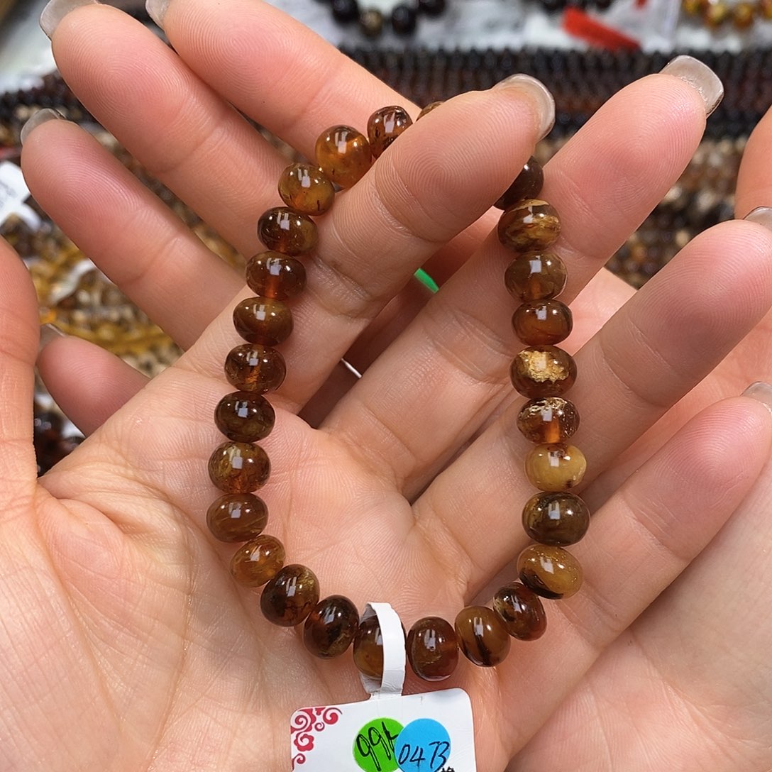 琥珀未镶嵌手链抚顺琥珀