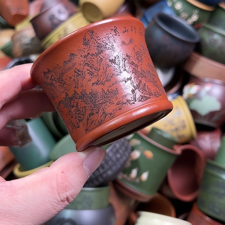 紫砂茶杯全手工紫砂主人杯