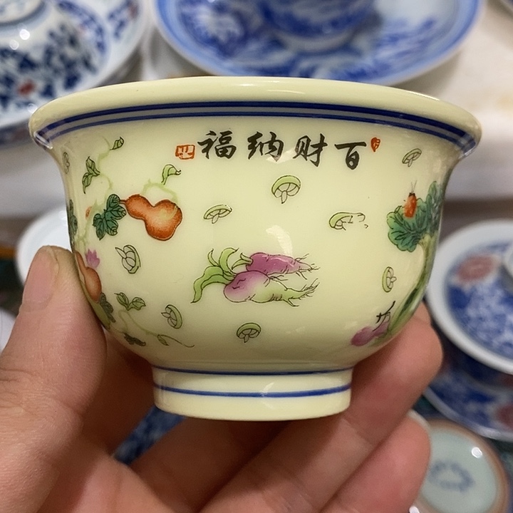 陶摆件景德镇陶瓷主人杯2344