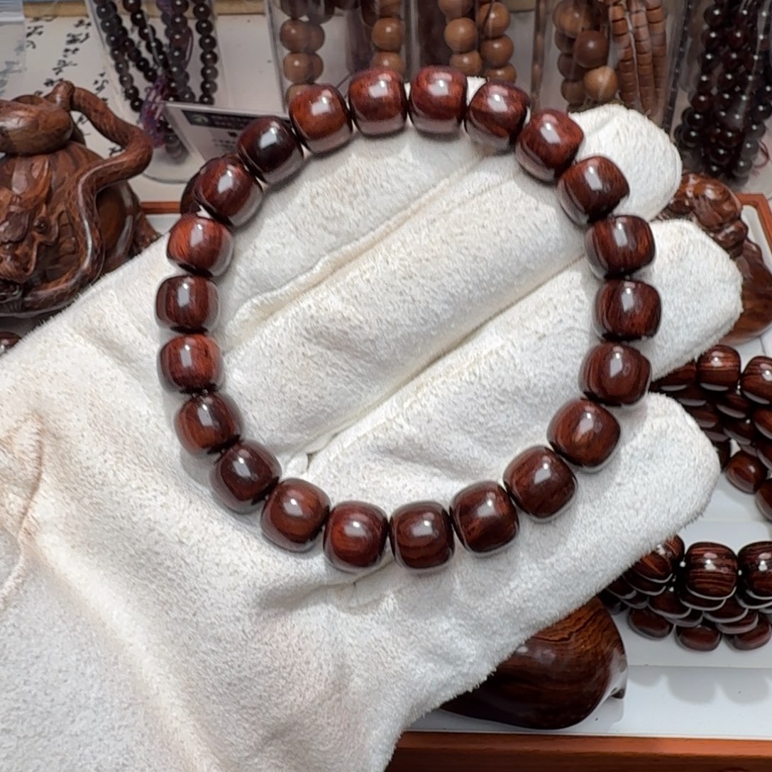 手串/手链黄花梨/降香黄檀海南黄花梨精工9.3✖️10紫褐色老油梨