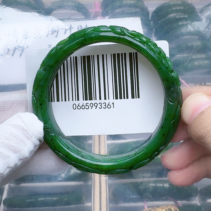 和田玉（碧玉）未镶嵌手镯61