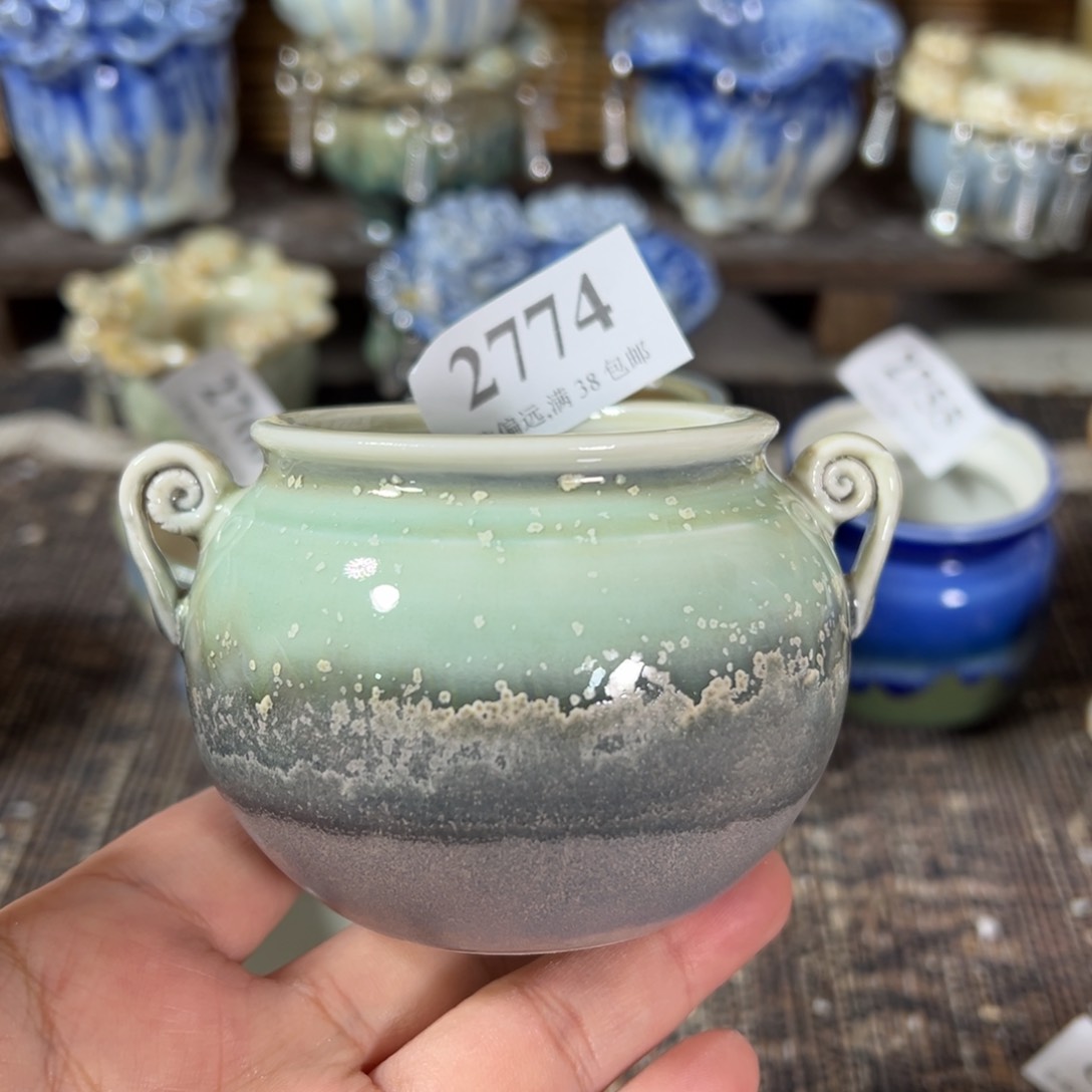 红陶景德镇手工花盆