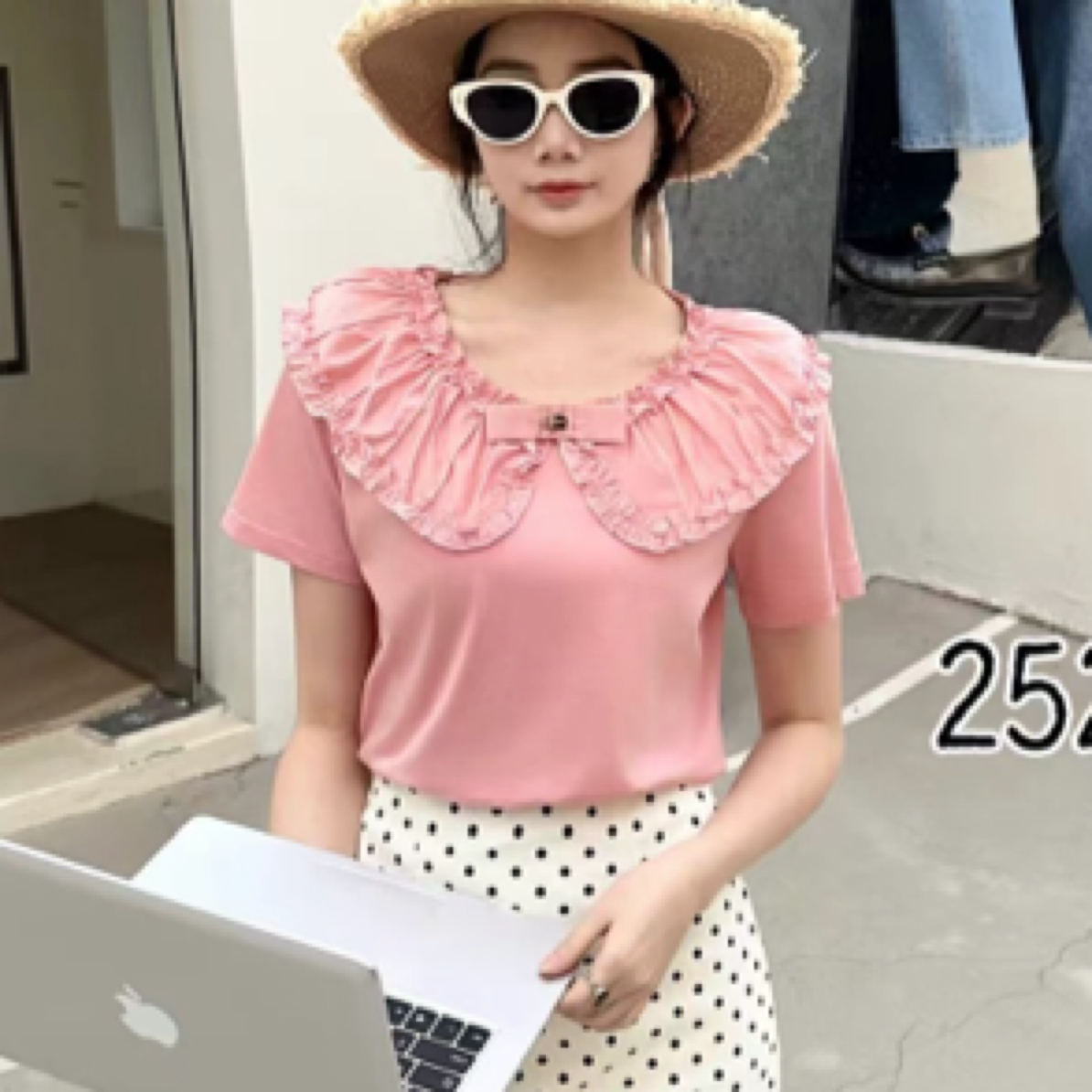 卡秀女装女人味气质显瘦洋气时尚荷叶边法式设计感减龄甜美