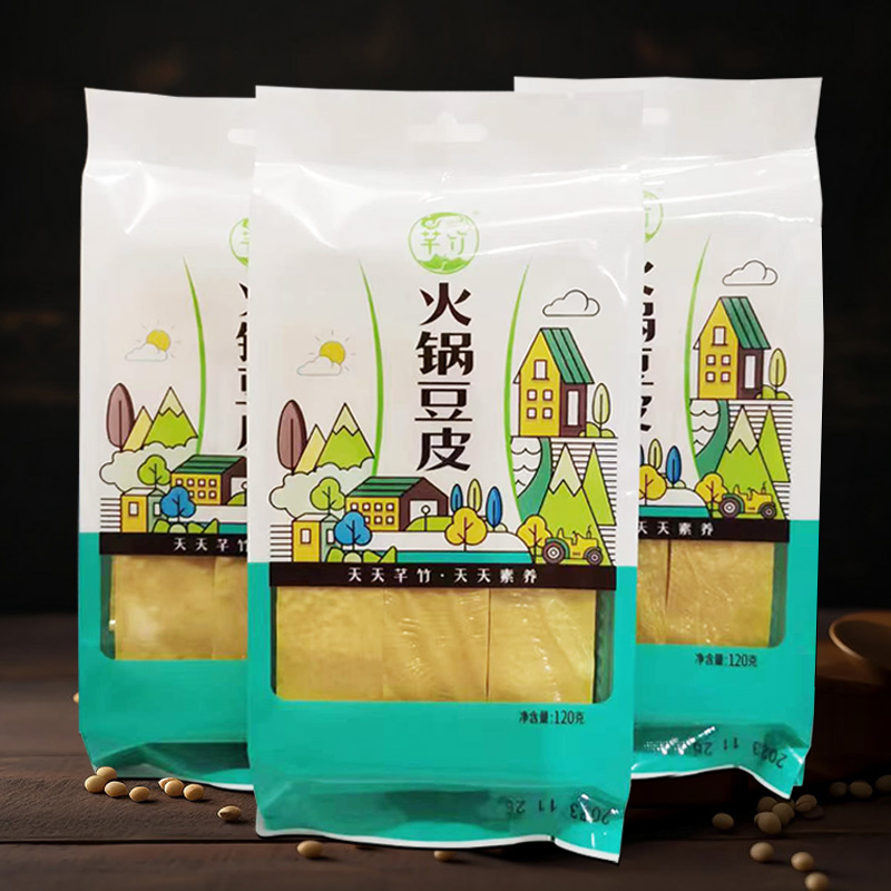 火锅豆皮手工免切豆皮火锅专用干货头层豆腐皮涮锅食材油豆皮速食