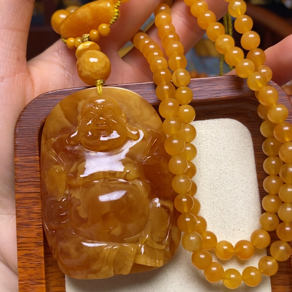 【闪购商品】蜜蜡颈饰未镶嵌项链