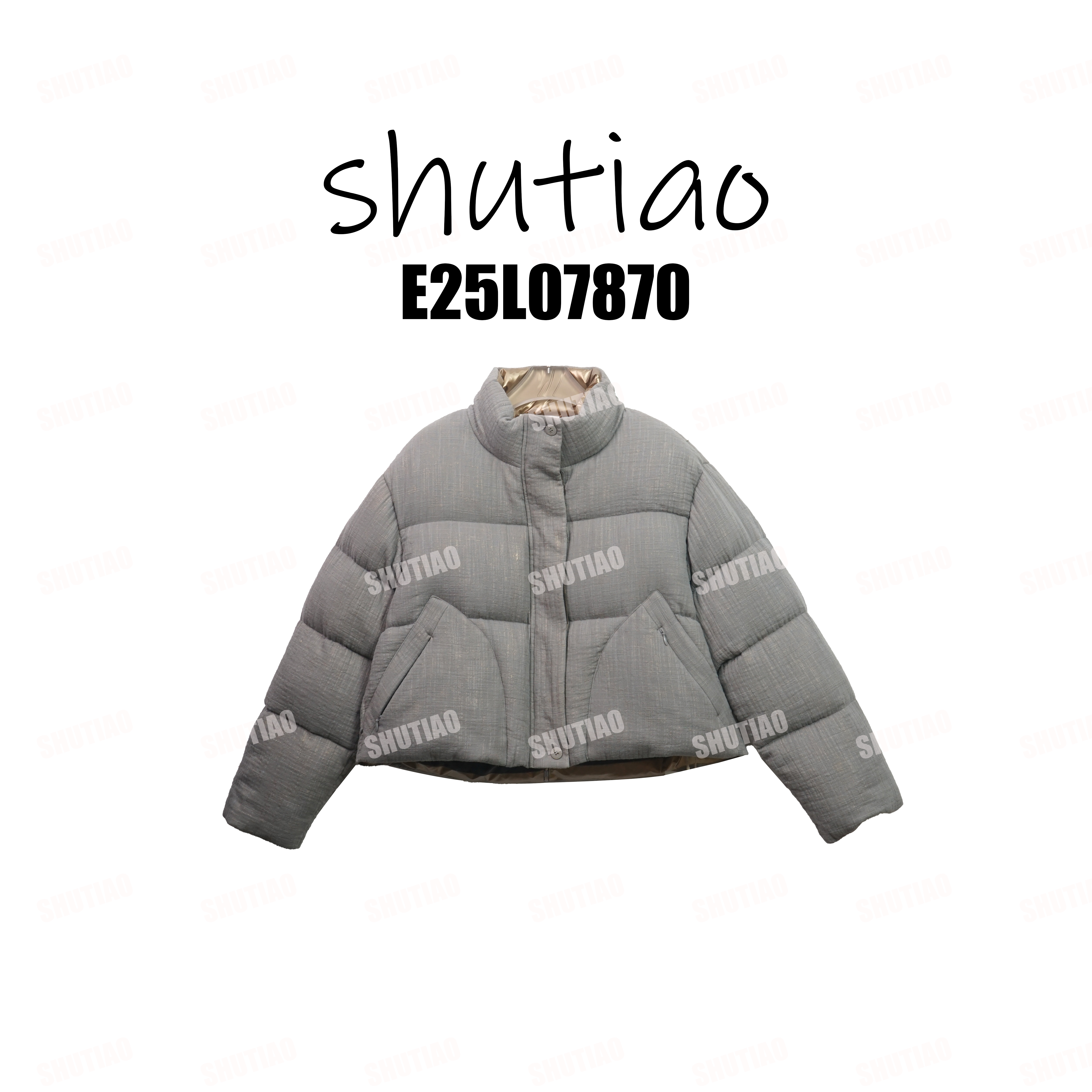 【SHUTIAO】2025冬季：新款小众设计款羽绒服E25L07870