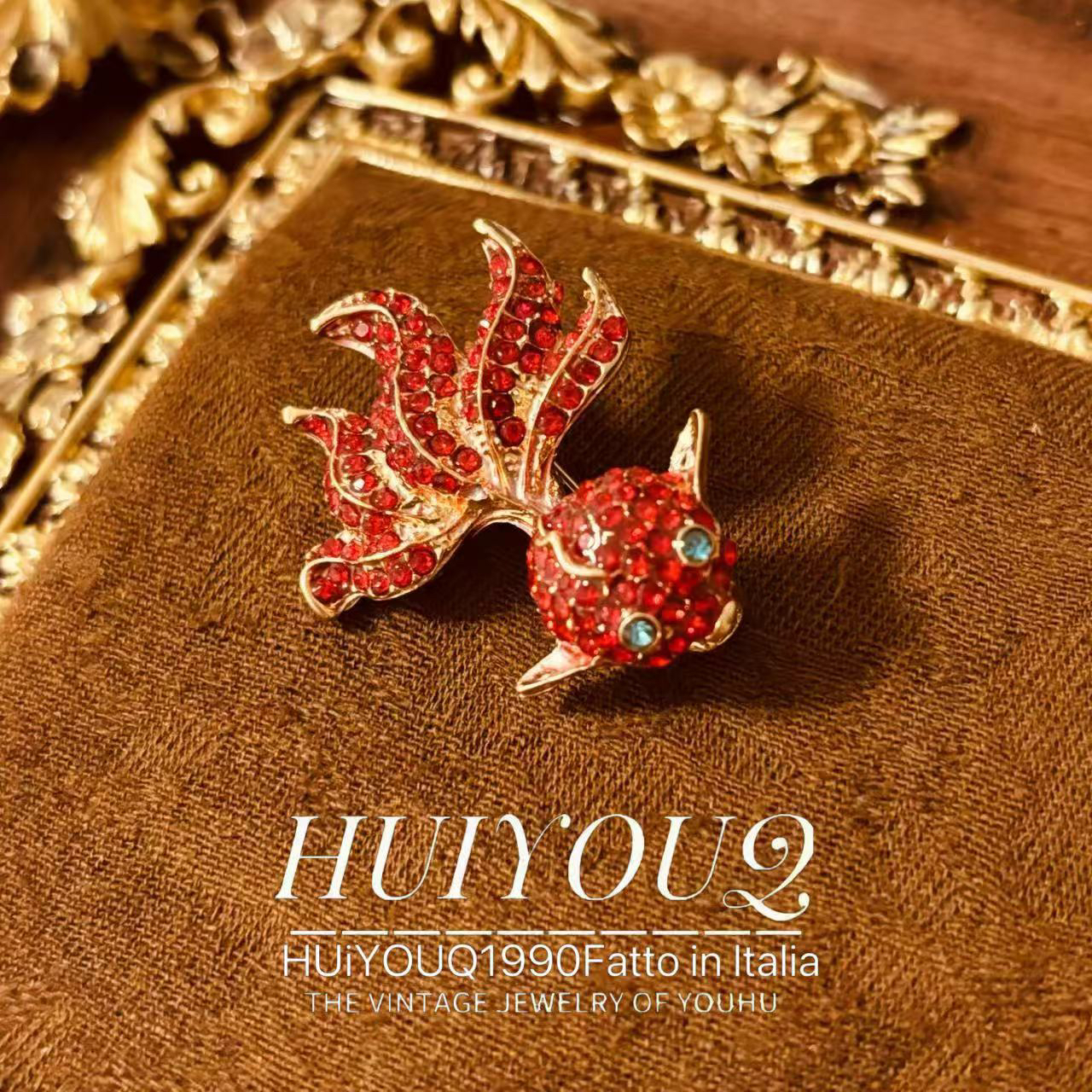 铜合金胸针 【锦鲤】大气甜美胸针287