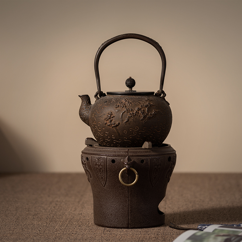 升烧水泡茶专用失蜡法工艺手工铁壶