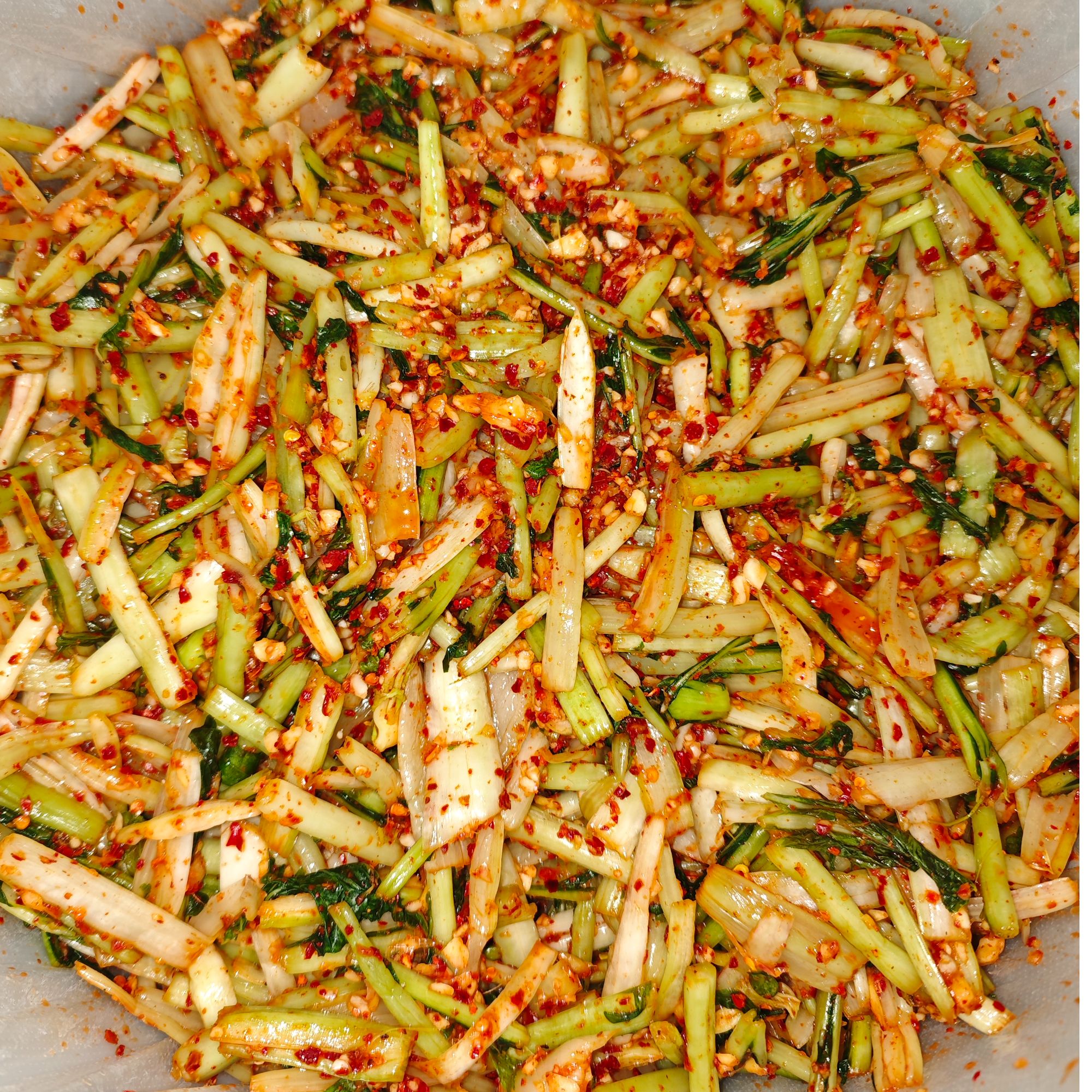 湖北红安土特产手工制作无添加下饭菜腌白菜杆蒜菜包邮