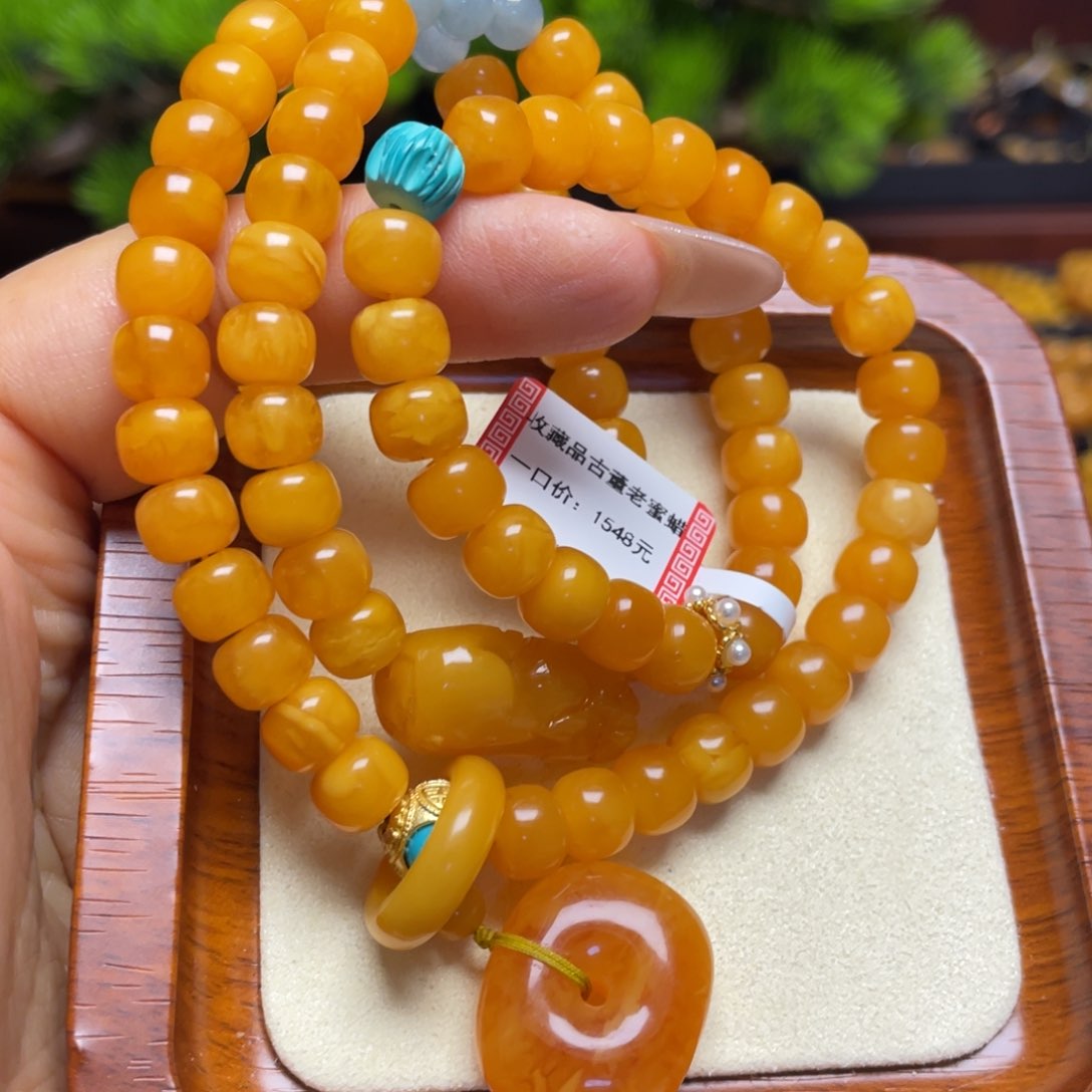 蜜蜡手链未镶嵌手串