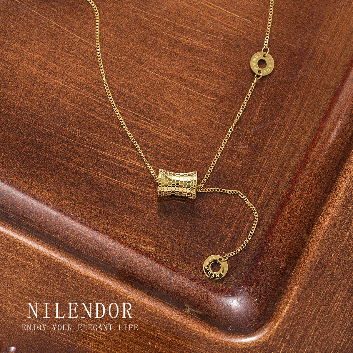 钛钢项链   XL-357时尚经典龙鳞小蛮腰精致百搭项链